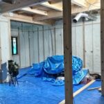 【吹付断熱】【新築工事】福島市のI様邸では、ウレタンの断熱材の吹付が行われました。