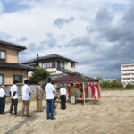 福島市のI様邸の敷地では、地鎮祭が執り行われました。【注文住宅】【地鎮祭】【新築工事】